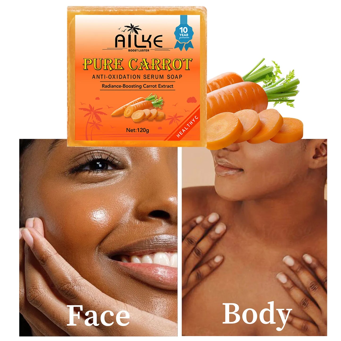 Pure Carrot Vitamin C Brightening Soap