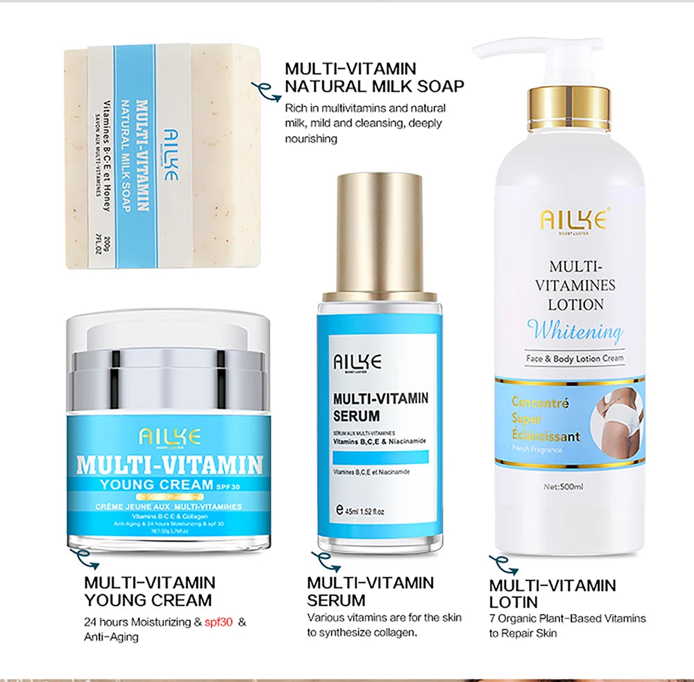 Multi Vitamin Brightening Skin Care Set