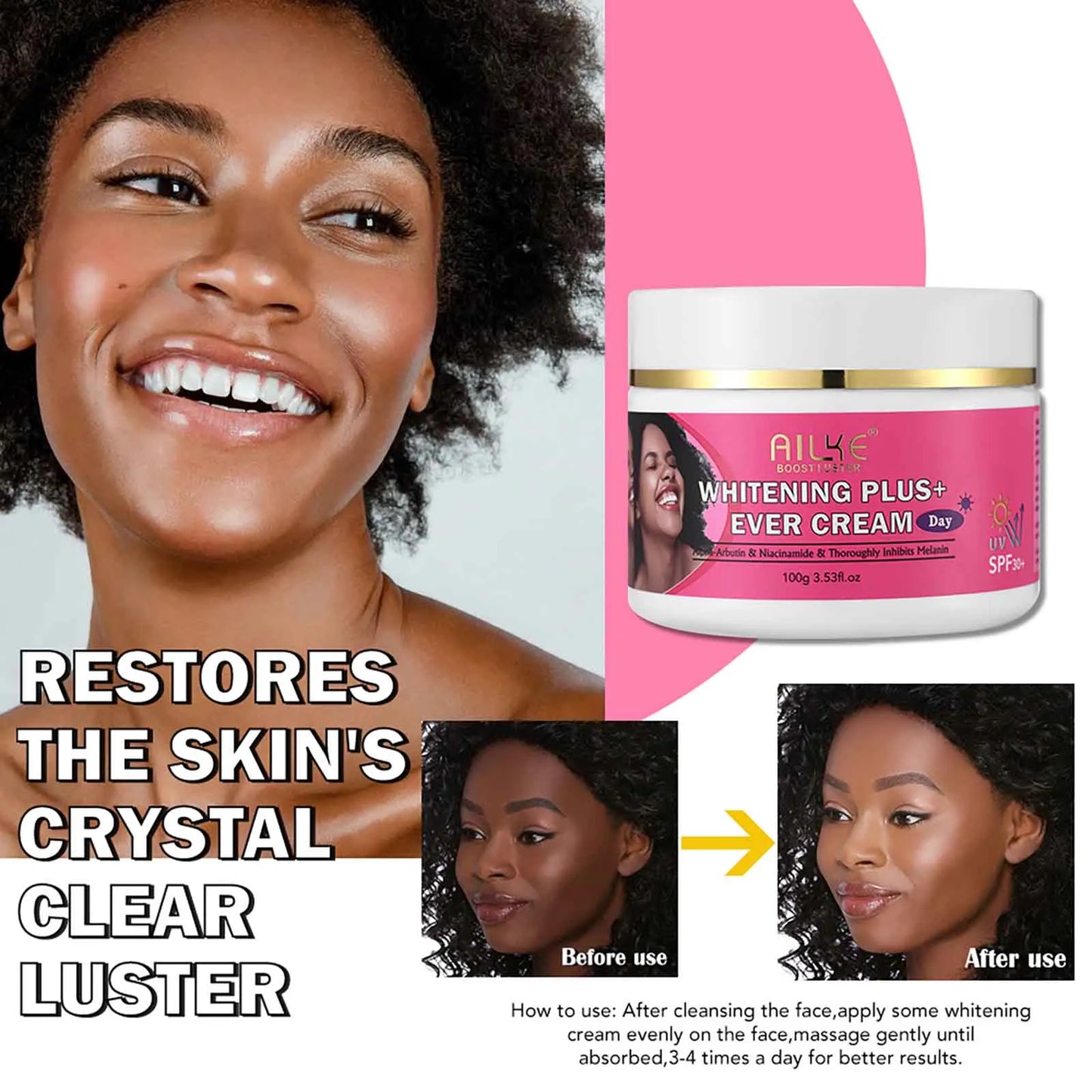 AHA Organic Skin Brightening Whitening Lotions