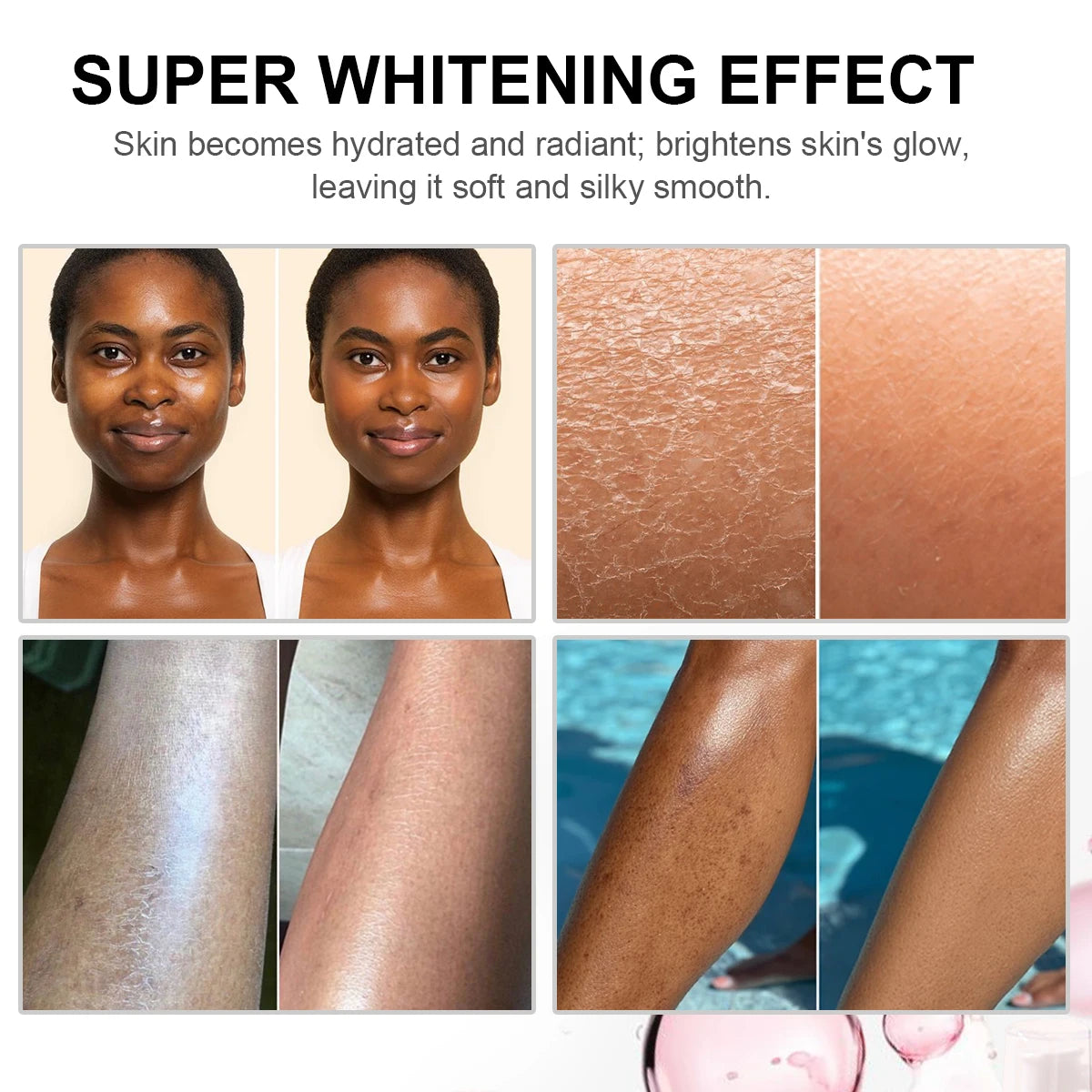 Rose Niacinamide Whitening Body Lotion 500ml