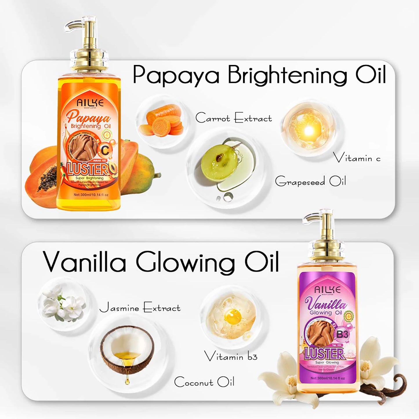 Whitening Body Oil For Radiant Glow