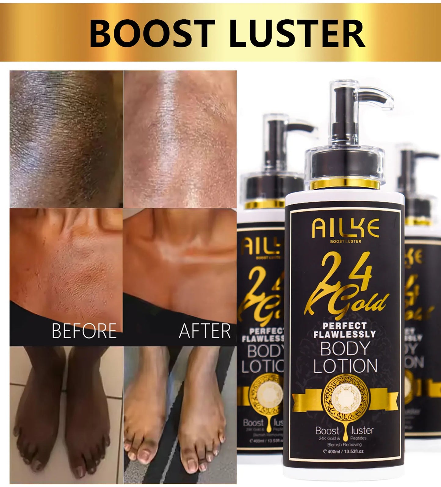 24K Gold Whitening UV Body Lotion