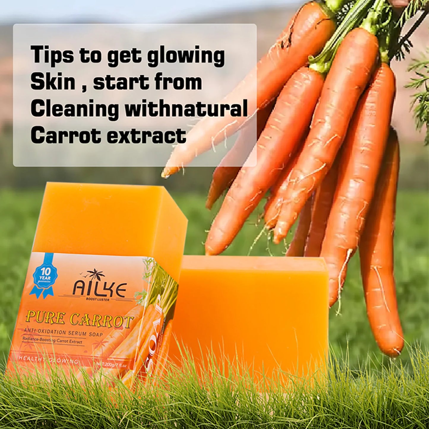 Carrot Vitamin C Whitening Soap