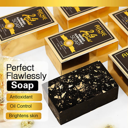 24K Gold Foil Whitening Soap Bar
