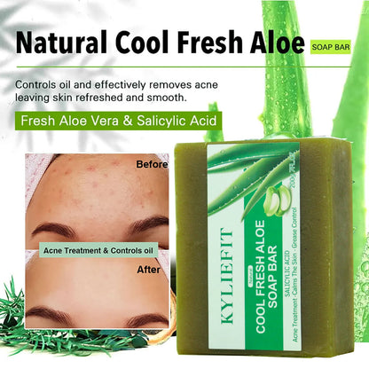Cool Fresh Aloe Soap For Acne