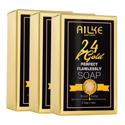 24K Gold Foil Whitening Soap Bar