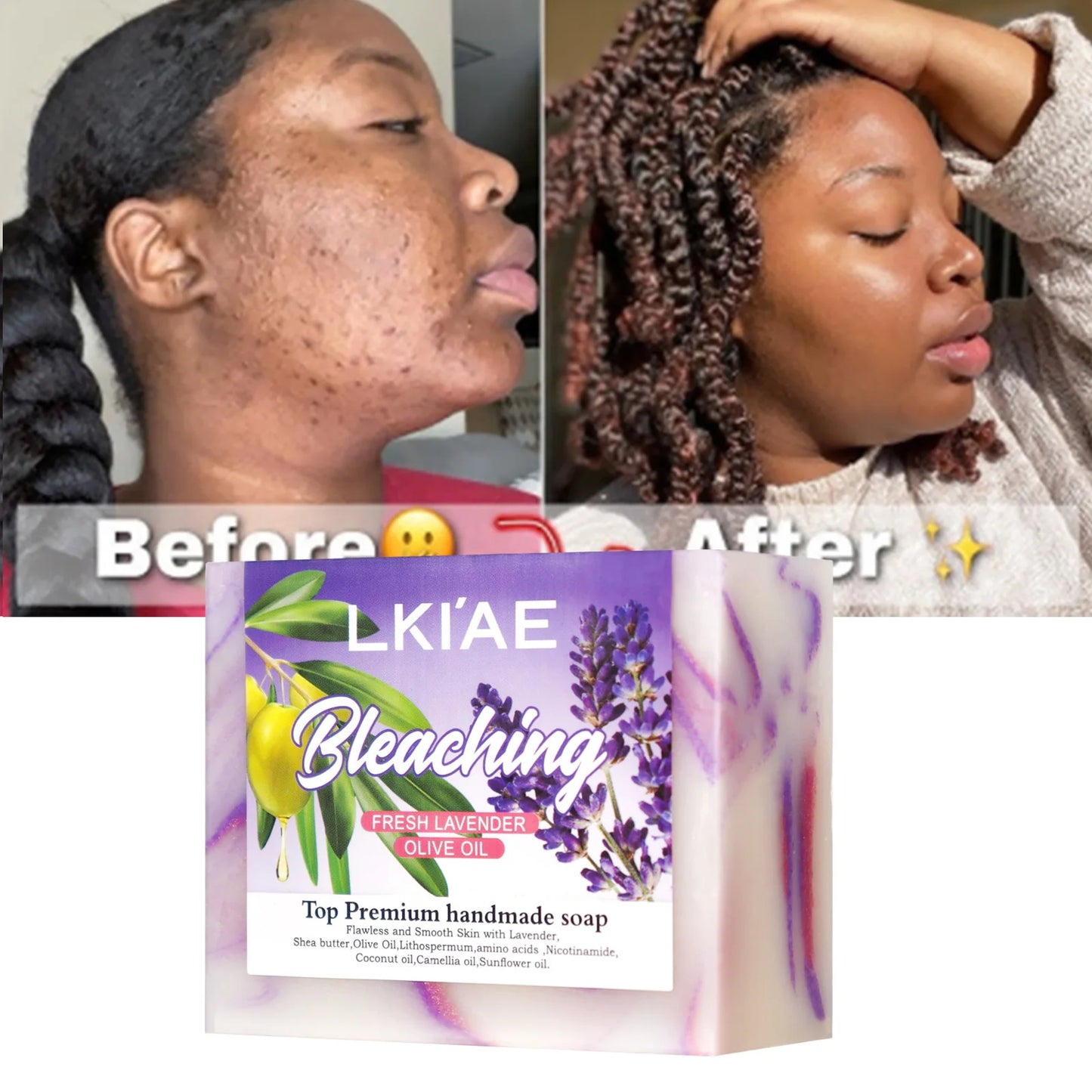 Lavender Niacinamide Whitening Soap Bar