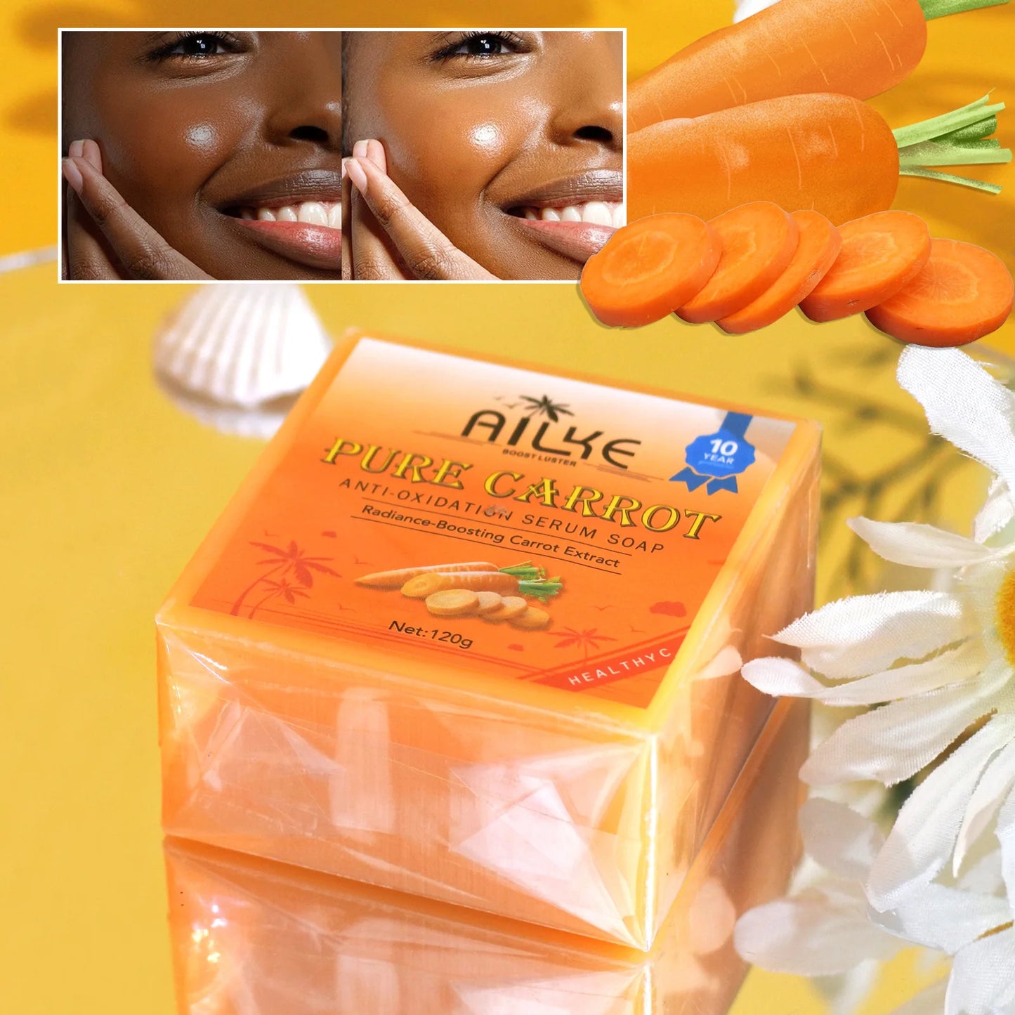 Pure Carrot Vitamin C Brightening Soap