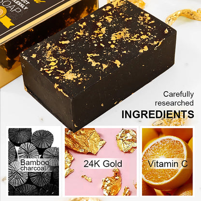 24K Gold Foil Whitening Soap Bar