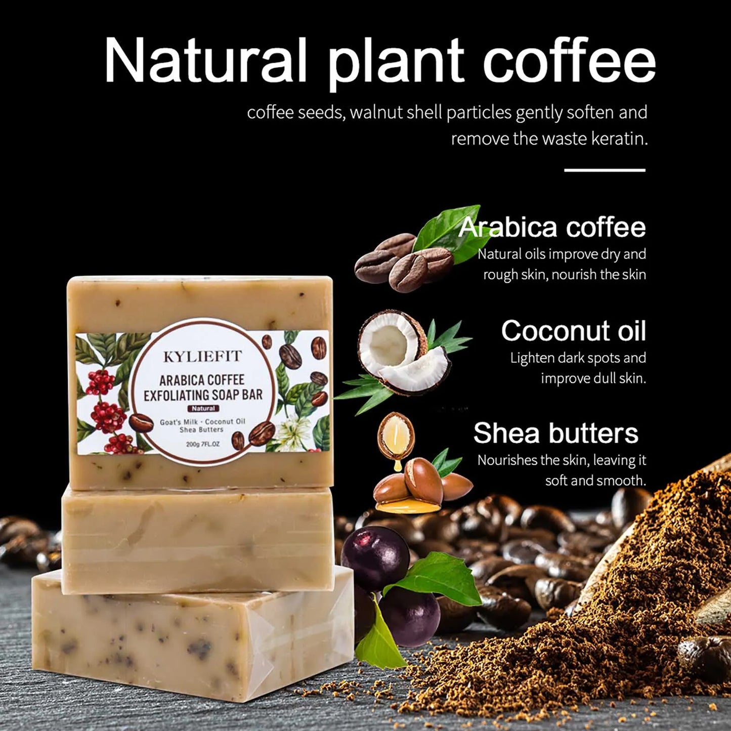 Arabica Coffee Whitening Exfoliating Soap