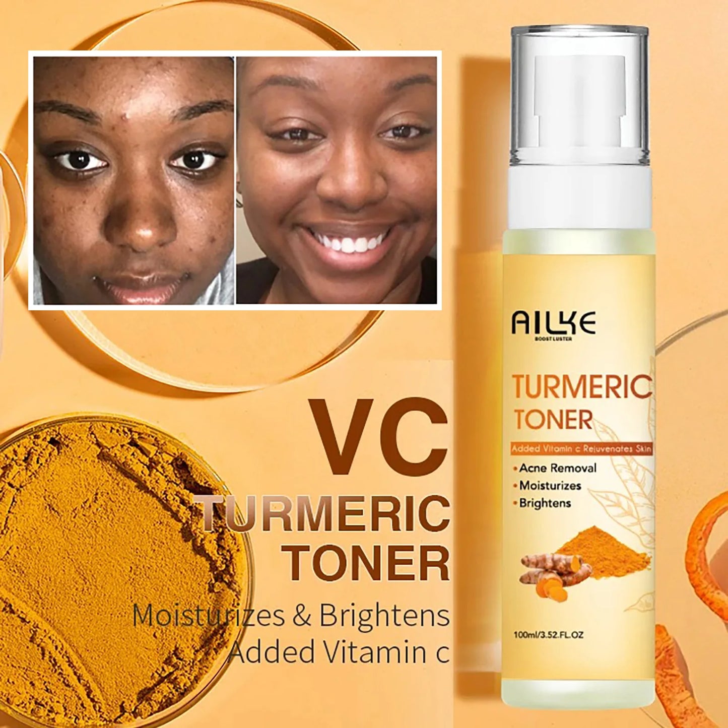 Natural Turmeric Whitening Skin Care Set