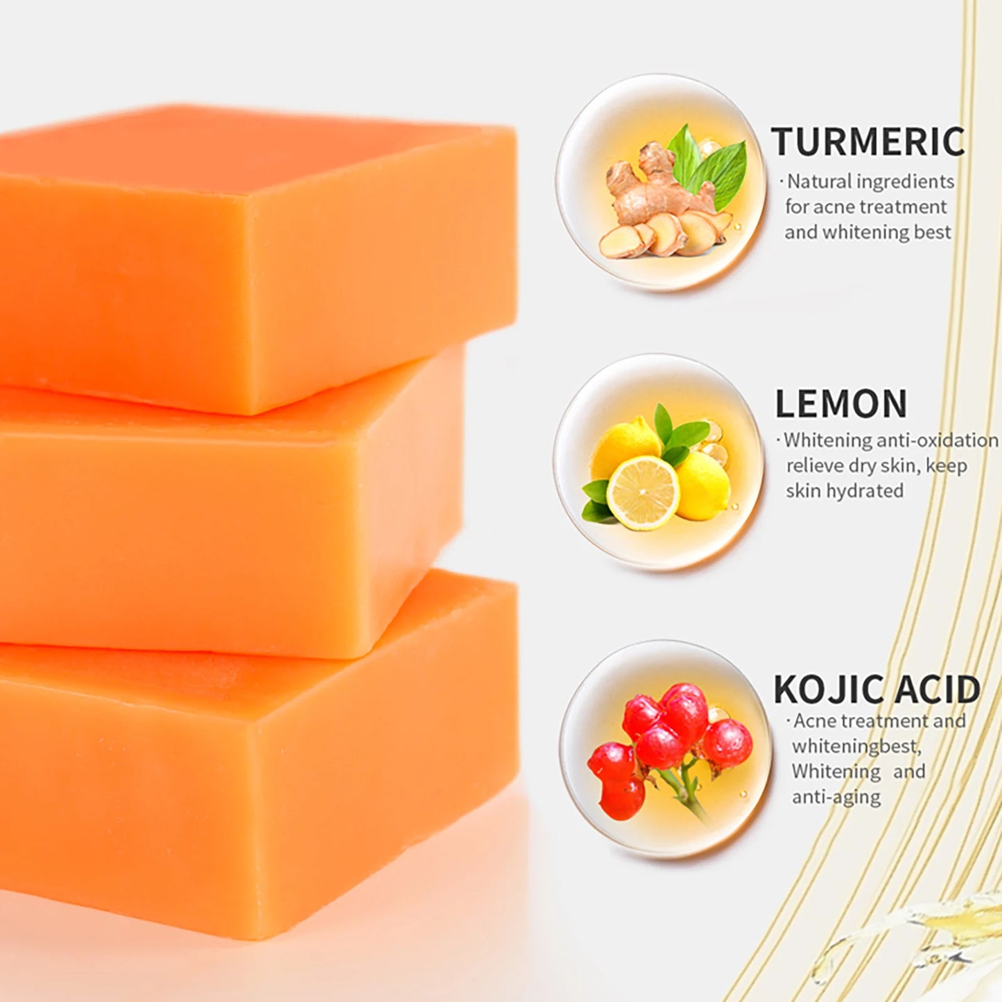 Natural Turmeric Whitening Soap For Spots