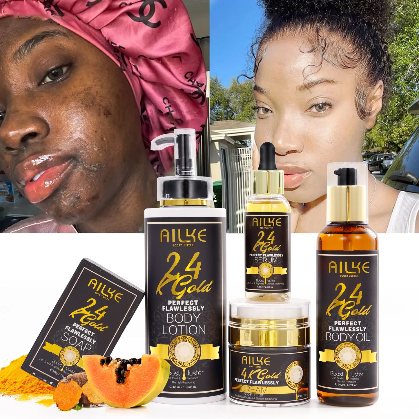 24K Gold Flawlessly Skin Care Set