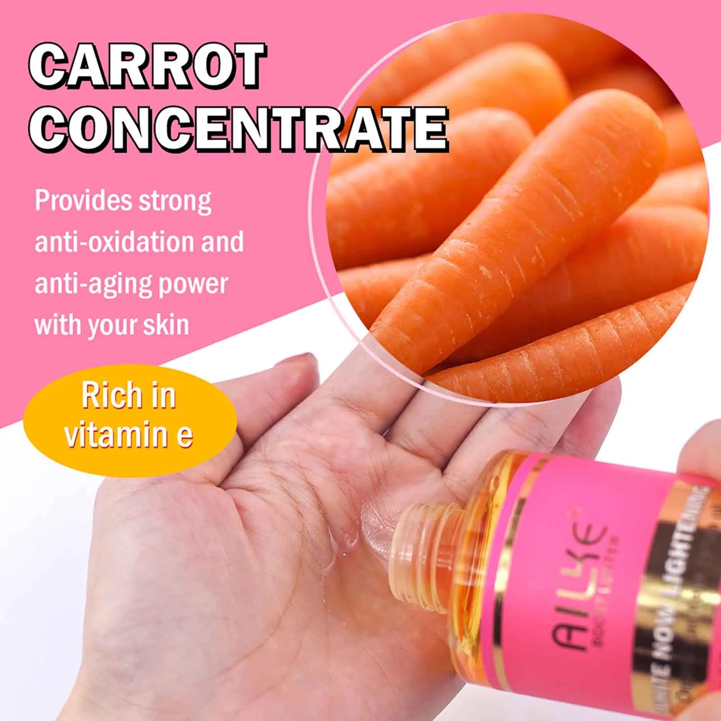 Organic Carotene Body Oil With Vitamin