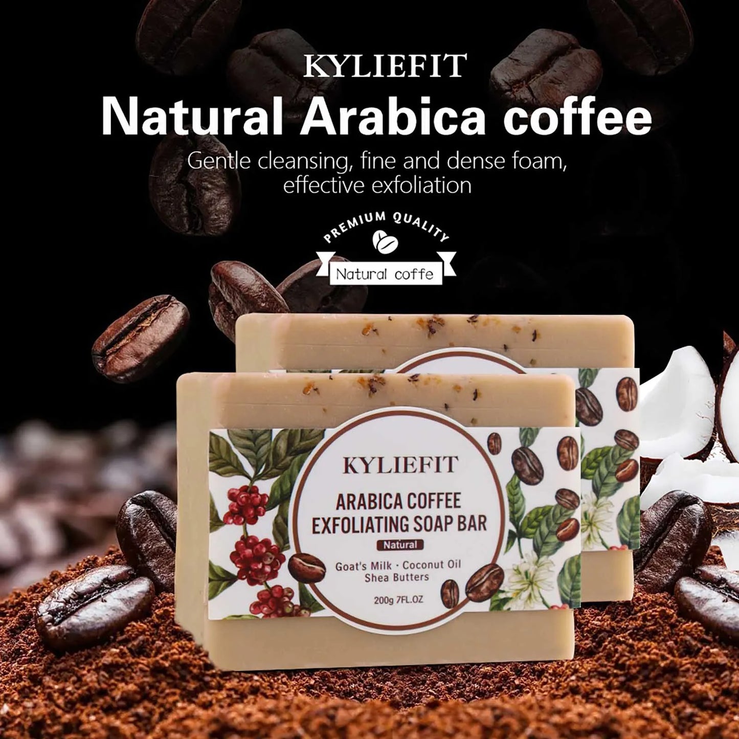 Arabica Coffee Whitening Exfoliating Soap