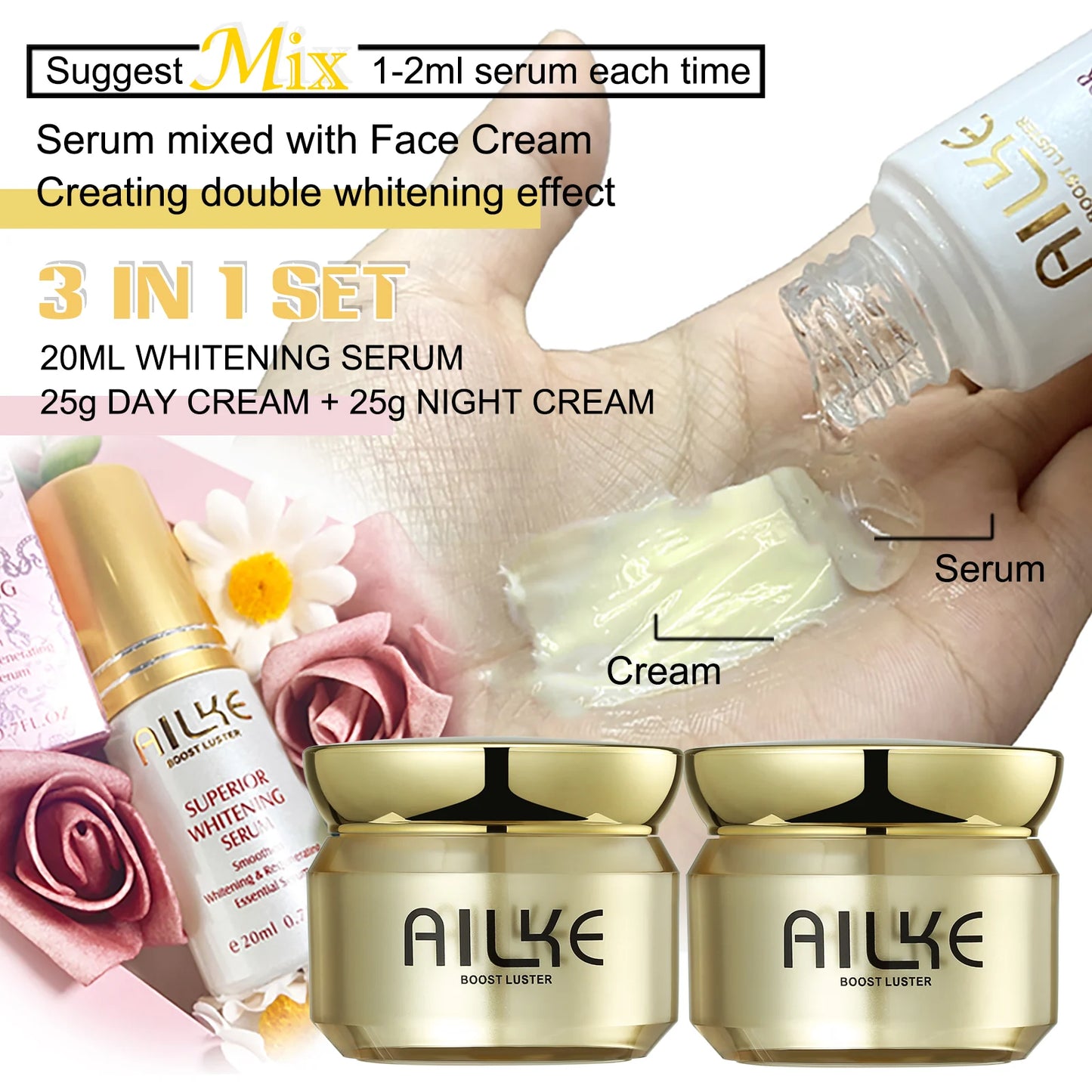 Glutathione Nicotinamide Whitening Face Care Set